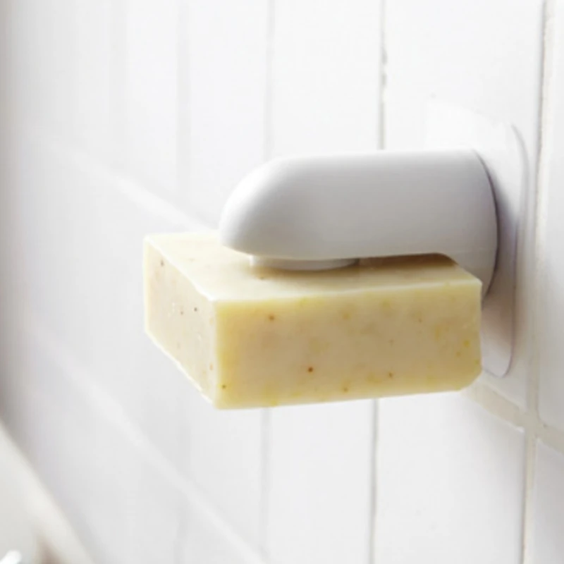 Magnet Soap Holder Wall Mounted Sticker Storage Rack Bathroom Organizer Accessory