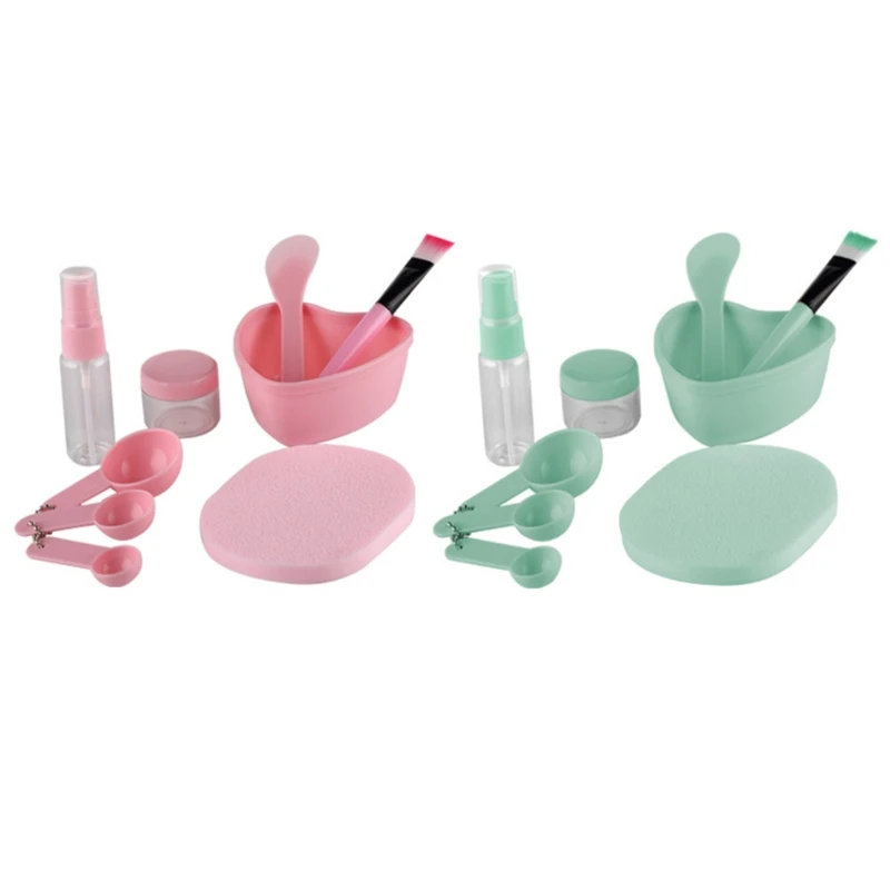 

9 In 1 Mixing Bowl Brush Spoon Stick Makeup Beauty Face Facial Mask Kit DIY Tool