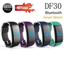 Виды Летние Тренировки 0.66 OLED Bluetooth Smart Watch DF30 GSM чсс Smartwatch Водонепроницаемый Браслет Для Android iphone iOS