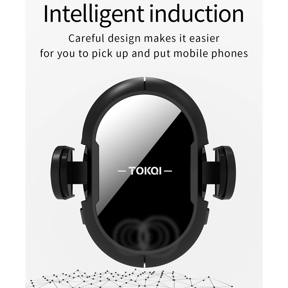 TOKQI Автоматическая Инфракрасная индукция Qi Беспроводная автомобильная зарядка вентиляционное отверстие кронштейн для Iphone Sam huawei, Xiaomi, LG, htc и Ot