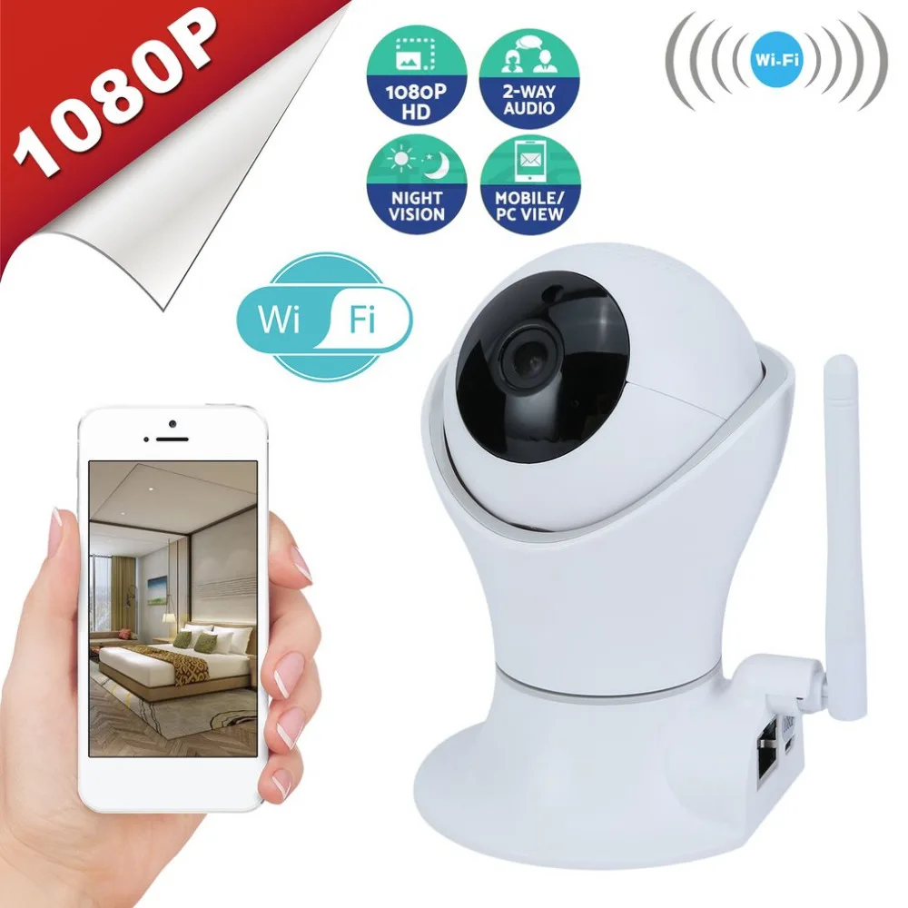 

Newest 360 Degreen Panoramic Camera PTZ 1080P HD 200W IP Camera Universal Night View Home Monitor WiFi Indoor Security Webcam