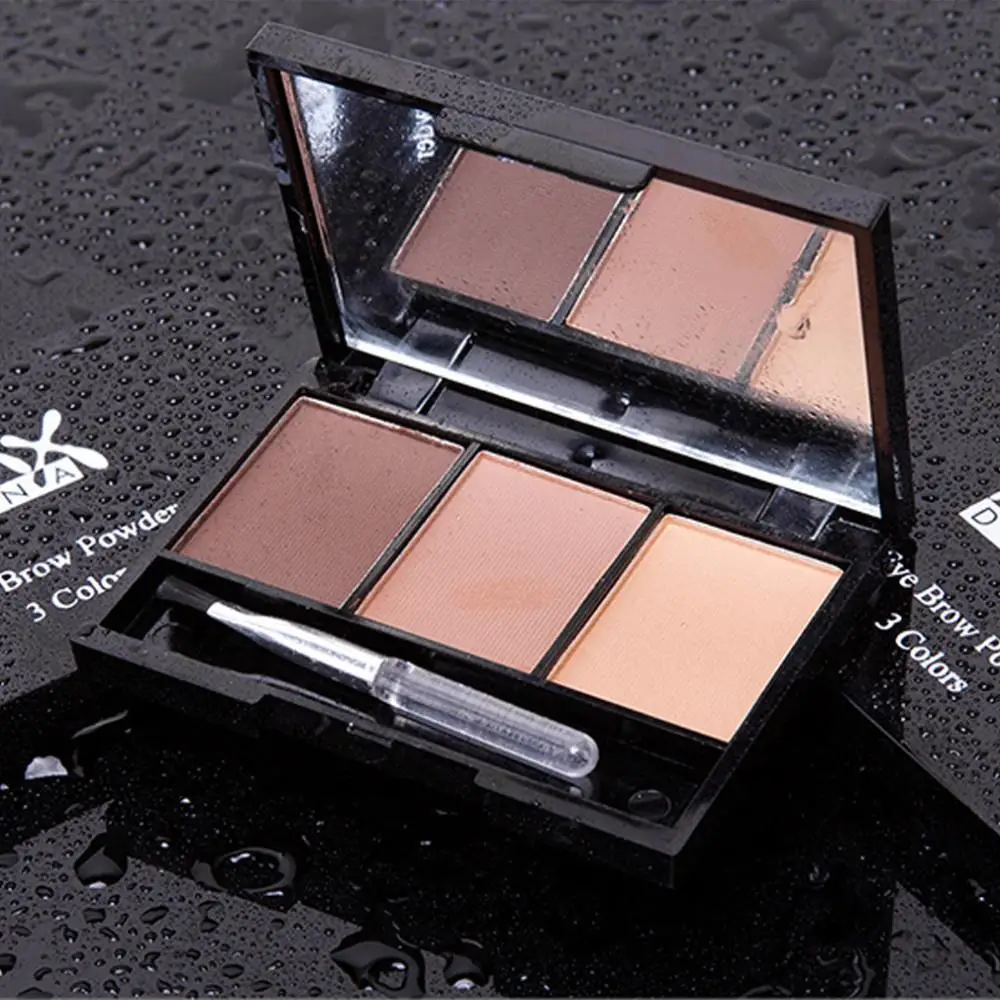 

Reinforcing agent professional eye 3 color perfect summer E yebrow powder E ye shadow makeup palette