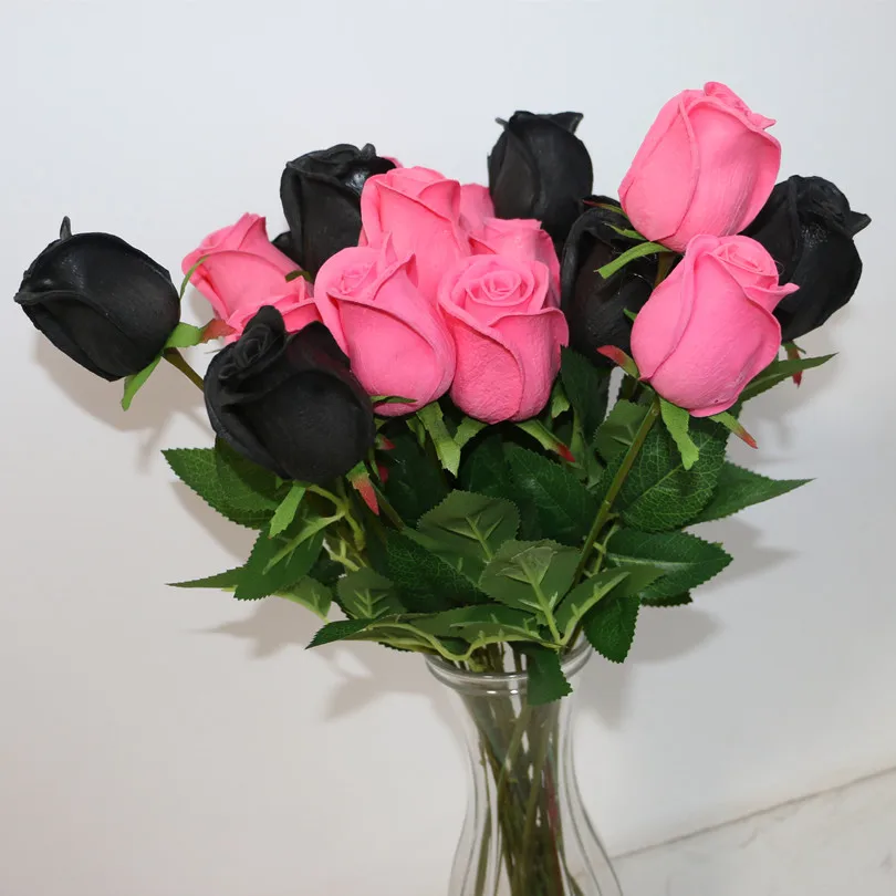 30Pcs Artificial Latex Roses Simulation Single Rose Real Touch Rose