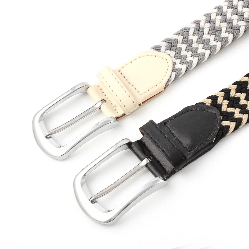 Повседневный женский джинсовый модный однотонный тканый уличный ремень унисекс