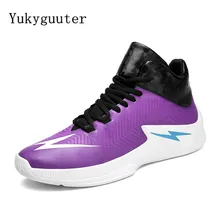 Для мужчин Баскетбольные кеды Спорт на открытом воздухе Спортивная обувь Обувь спортивная для девочек Кружево вверх против скольжения Ботильоны плюс Размеры Высокое качество удобные