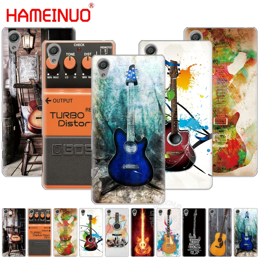 

HAMEINUO guitar blue music note bass Cover phone Case for sony xperia C6 XA1 XA2 XA ULTRA X XP L1 L2 X compact XR/XZ/XZS PREMIUM