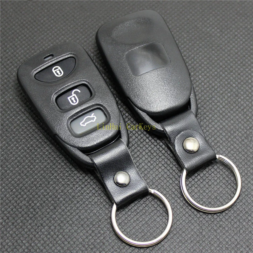 

PINECONE Key Case for HYUNDAI SONATA Remote Key Shell Cover 3 Buttons Remote Case No Battery Seat With Rubber Buttons 1 PC