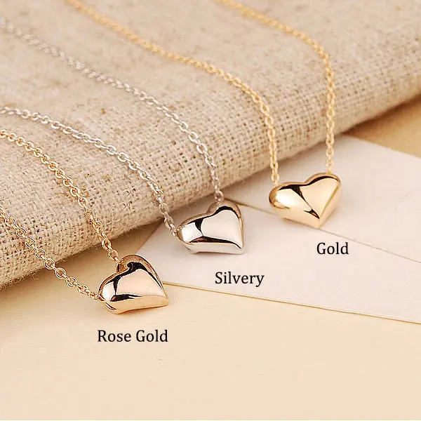 Fashion Necklaces For Women Delicate Love Heart Pendant Necklace Charm Party Anniversary Jewelry Girl Gift ML | Украшения и
