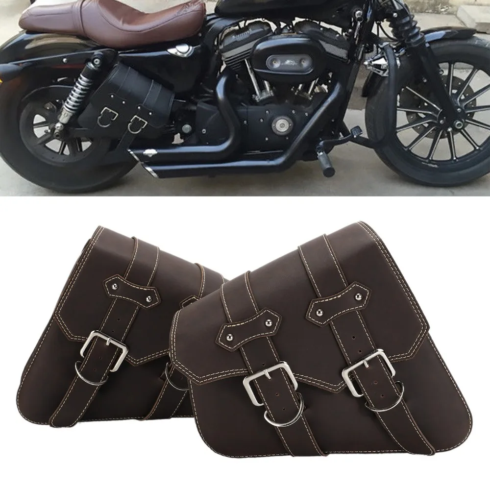 motorcycle side bags leather