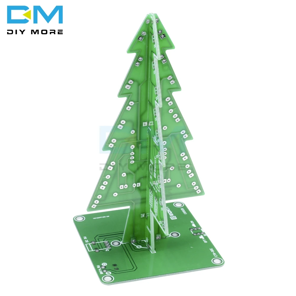 3D Рождественская елка 3/7 цвет свет вспышка светодиодный цепи Рождественские Деревья светодиодный модуль платы блока программного