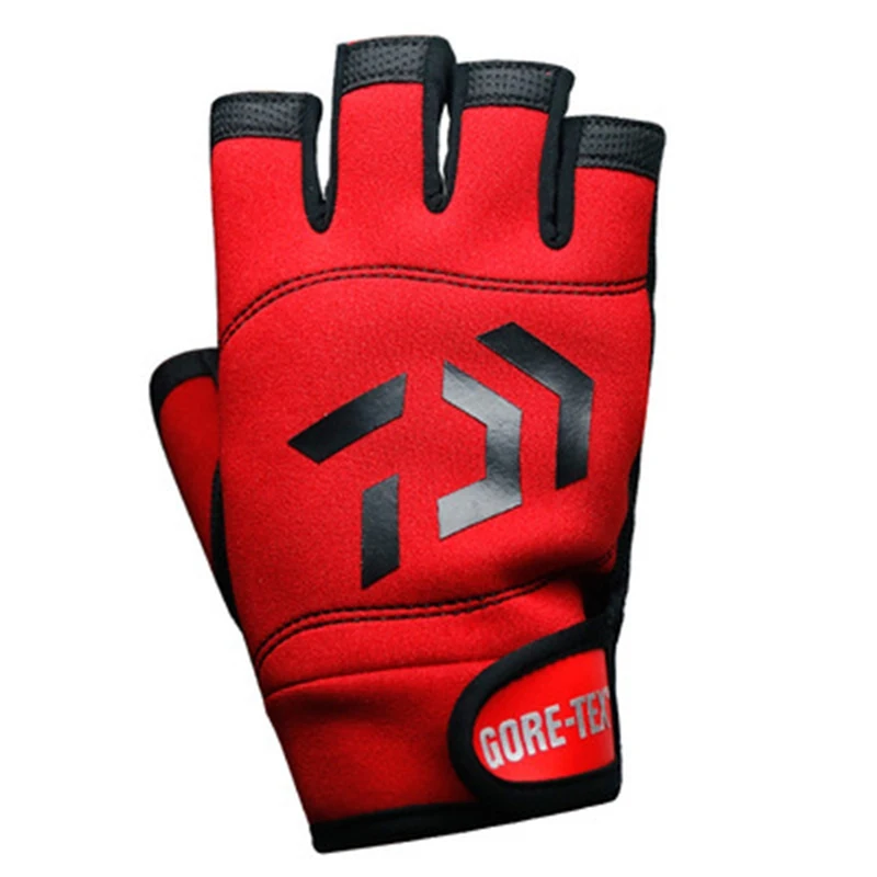 

Exposing Five Fingers Gloves Fishing Gloves Outdoor Sports Camping Bike Pesca Half-Finger Breathable Anti-Slip Gloves