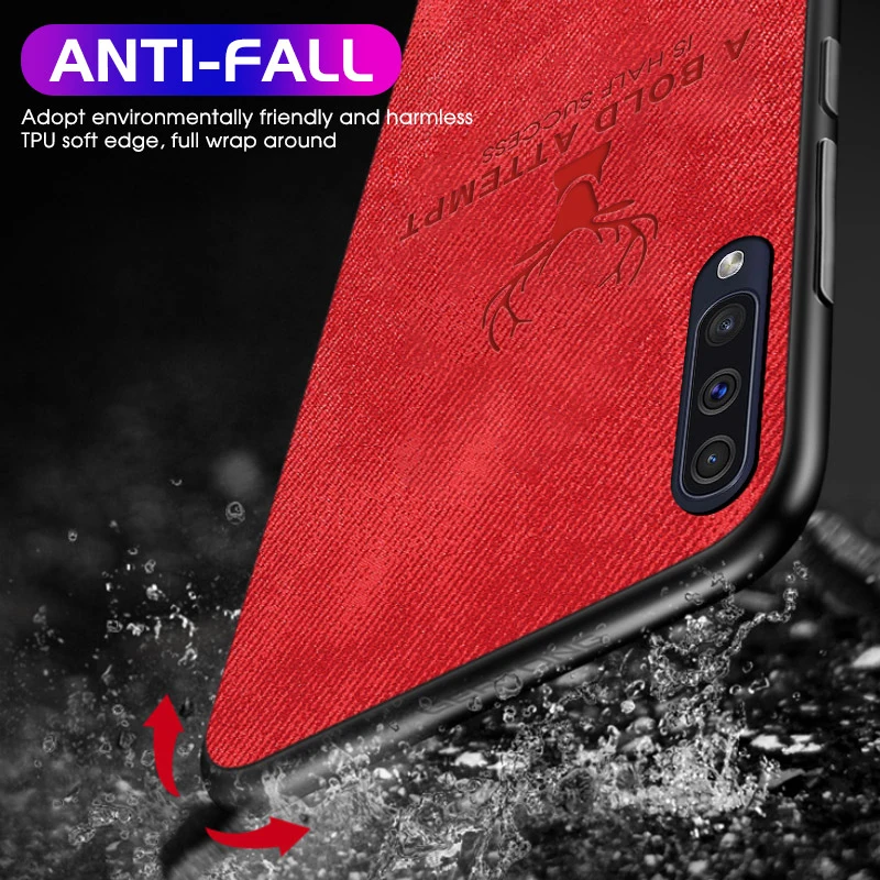 Fabric Cloth Phone Case For Samsung Galaxy A50 A30 A505 A305 Soft Silicone Frame Back Cover Deer Cases For Samsung A50 Case Fabric Cloth Phone Case For Samsung Galaxy A50 A30 A505 A305 Soft Silicone Frame Back Cover Deer Cases For Samsung A50 Case