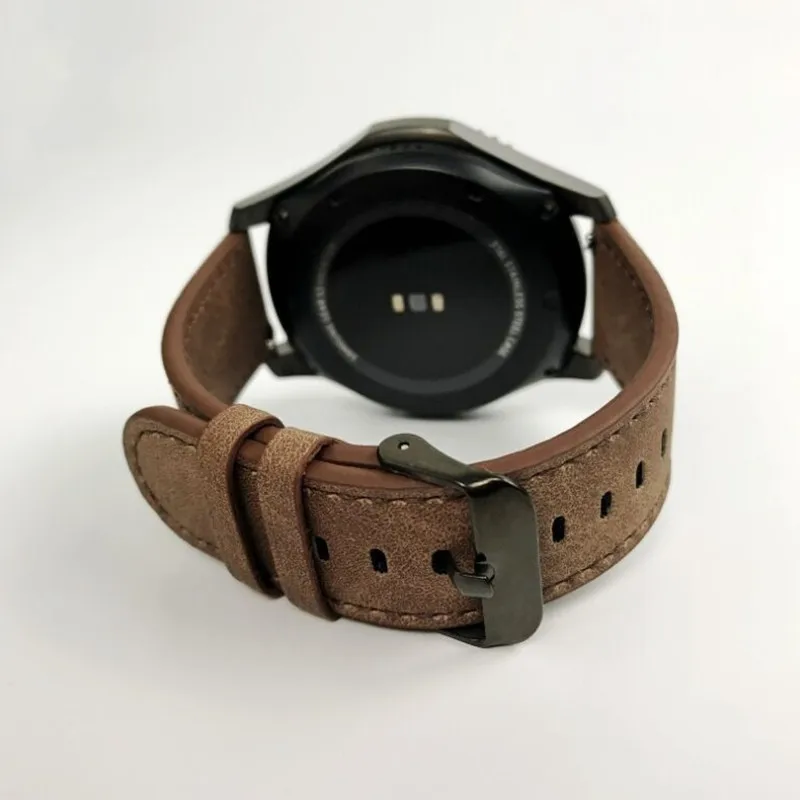 Ремешок из натуральной кожи для samsung gear S3 Frontier ремешок Galaxy watch 46 мм Браслет Смарт-часы gear S 3 классический ремень