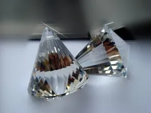 

10pcs 40MM CRYSTAL GLASS HANGING BALL PRISM DROPS LAMP PARTS SUNCATCHER FENGSHUI