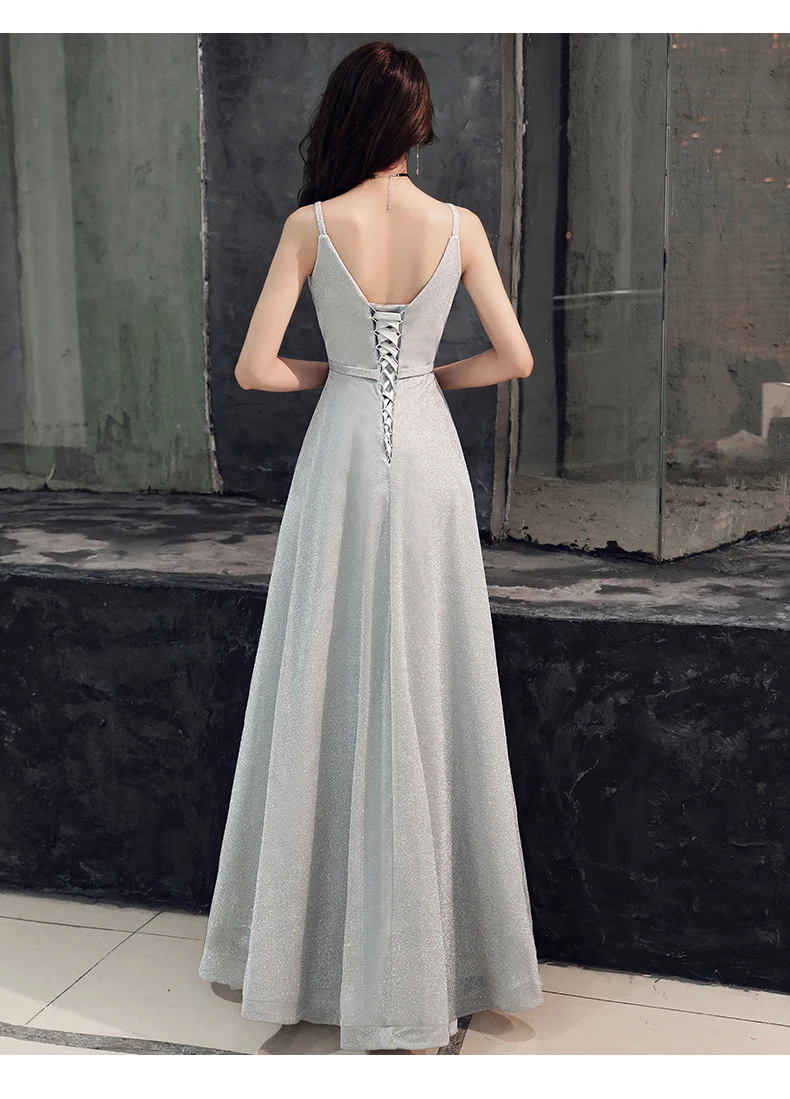 Weiyin вечернее платье женское сексуальное с v-образным вырезом Длинное Элегантное вечернее платье вечерние платья для выпускного вечера WYY1367