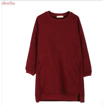 

New Red Home Maternity long Sleeve winter Dress Stripped Pregnancy Dress For Pregnant Women Casual Styles size M-XXL