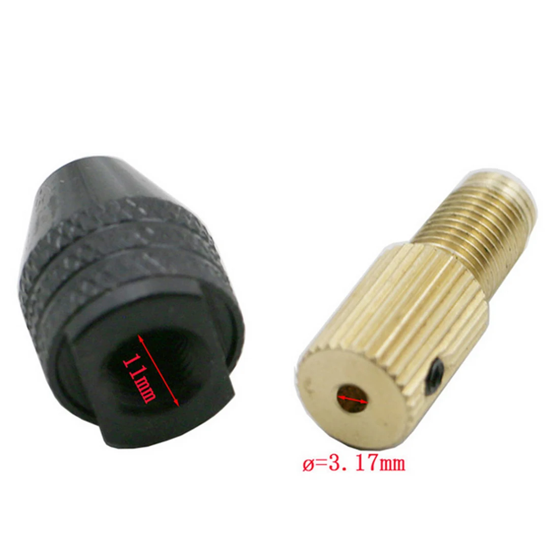 

1pc 3.17mm Electric Motor Shaft Mini Chuck Fixture Clamp 0.5mm-3.2mm Small To Drill Bit Micro Chuck Fixing Device