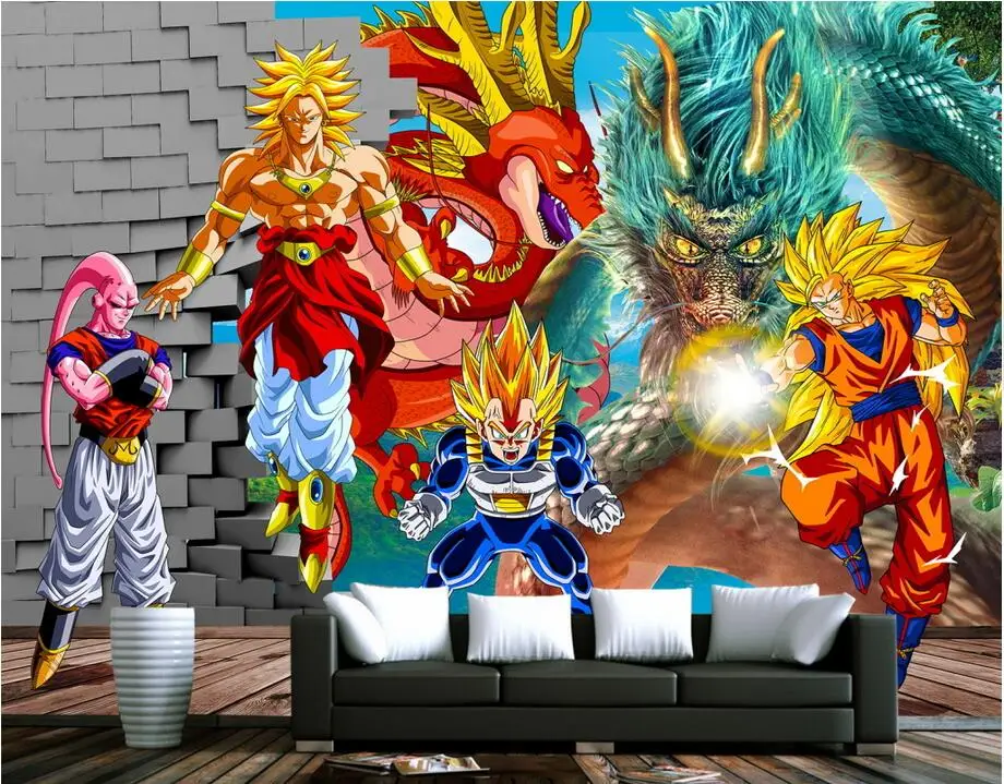 3d habitación wallpaer personalizado no tejido mural de fotos Dragon