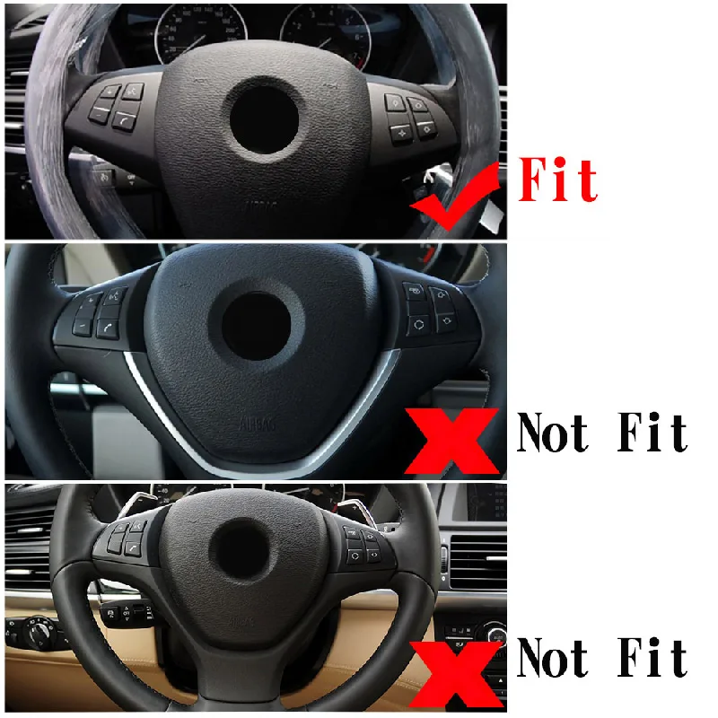 2 шт. Матовая рамка кнопки рулевого колеса для BMW X5 E70 2008 2013 автомобильные