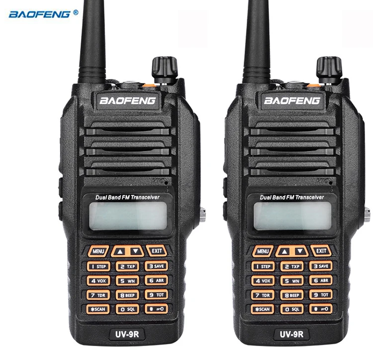 Рация Baofeng 2 шт. водонепроницаемая IP67 8 Вт UHF VHF Двухдиапазонная 128 каналов пара|bao