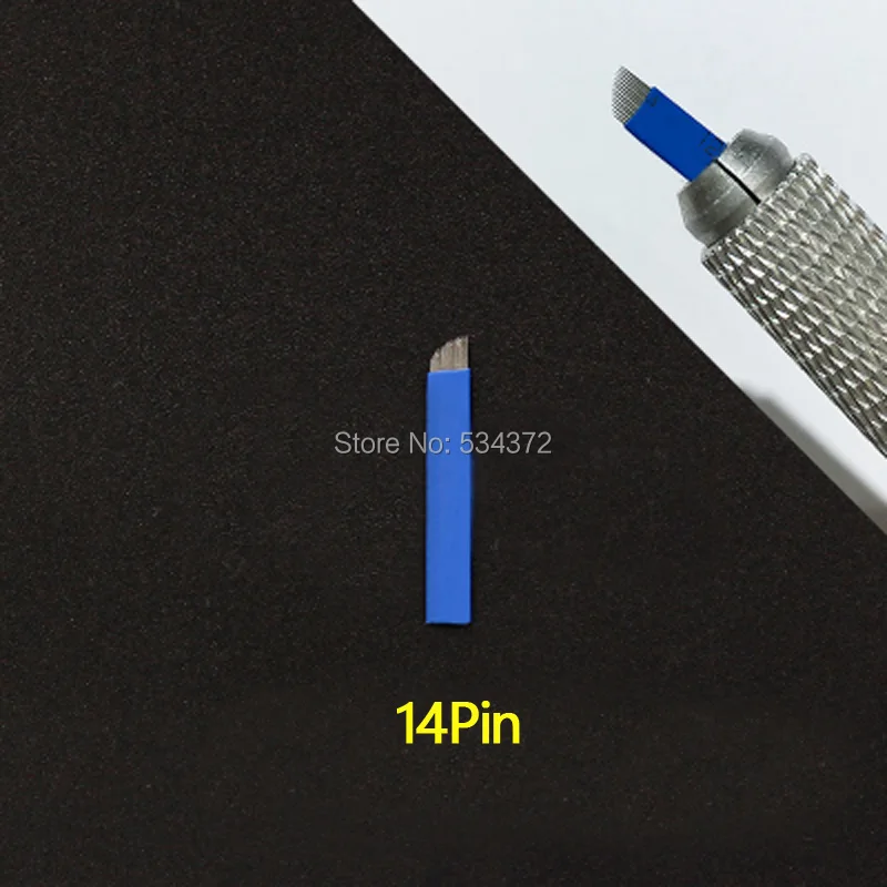 

21 PinX50pcs Permanent Eyebrow Makeup Blades Tattoo Manual Needle