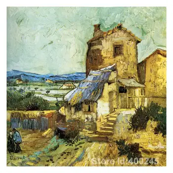 

Online Art Gallery Vincent Van Gogh house oil paintings Le Vieux Moulin Handmade High quality