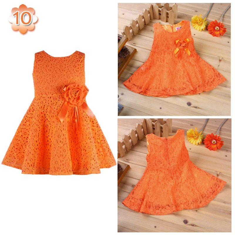 Детское кружевное платье без рукавов на возраст 1 год 13 цветов|1 year birthday dress|baby girl