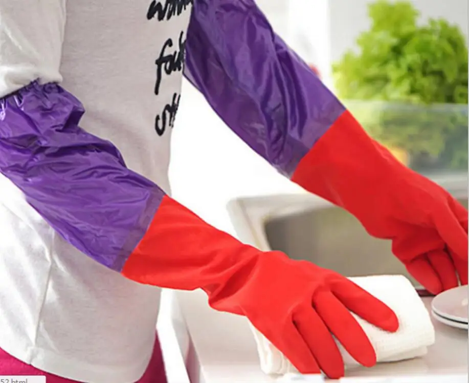 Waterproof Household Protect hands Glove Warm Dishwashing Glove Water