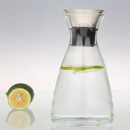 

hot Large capacity cool water bottle cold kettle glass explosion-proof heat-resistant high temperature bar pot fruit juice pot