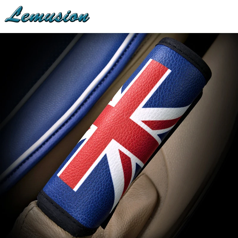 

1Pcs Car Handbrake cover cases British rice pennant Leather sets for BMW e46 e39 Toyota corolla Honda civic car accessories