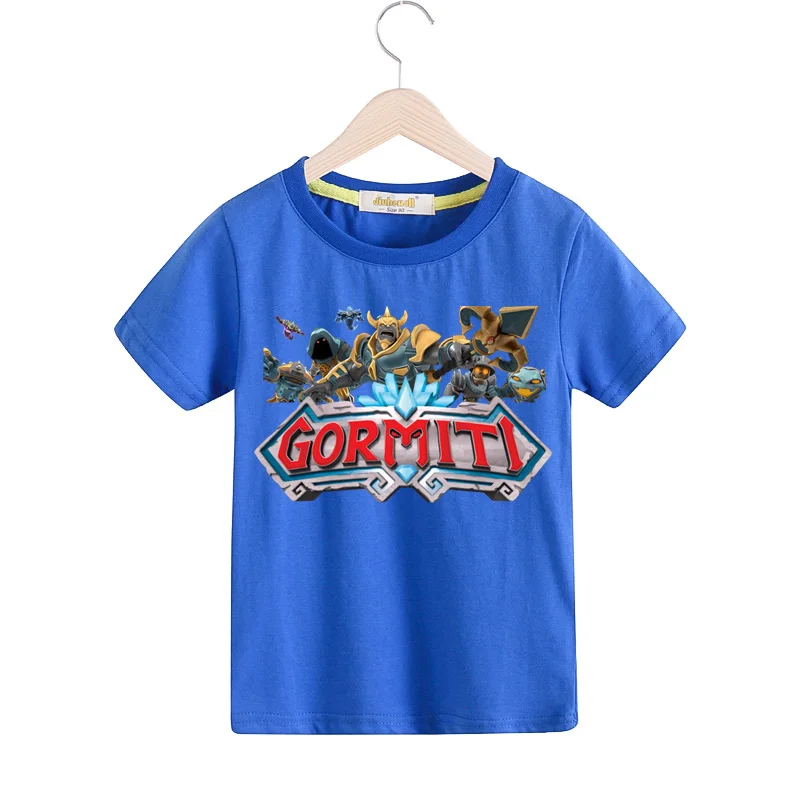 Boy Gormiti Game T-shirts Clothes Girls Summer White Casual Tshirts Children Short Sleeve Cotton Tee Top Clothing For Kids TX167 (5)