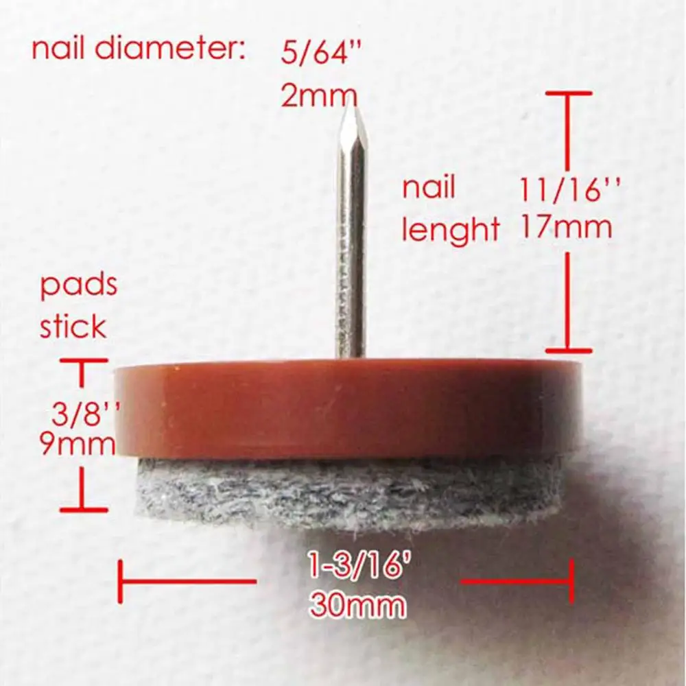 20 шт Lager для тяжёлой мебели диван стул стол Шкаф ноги пол протектор Противоскользящий скольжение нескользящий ноготь 30 мм