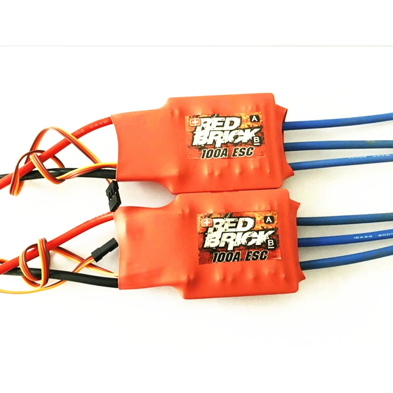 

Red Brick FPV Multicopter HV 100A Brushless ESC Electronic Speed Controller ESC 6S-10S for RC Drone Helicopter