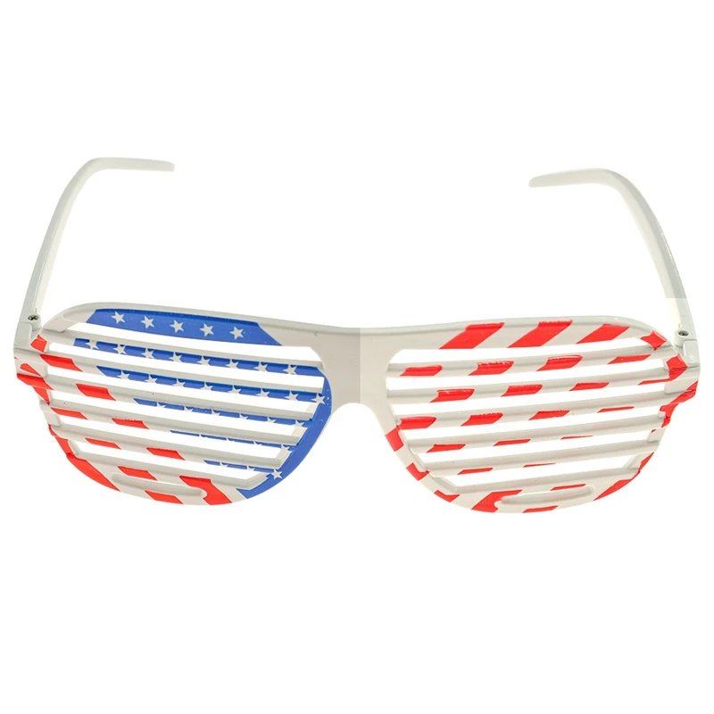 Patriotic Design American Flag Plastic Shutter Glasses Shades