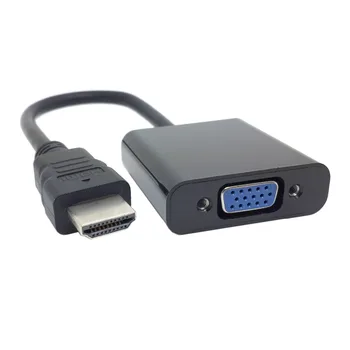 

HDMI Male to VGA RGB F HDMI to VGA Videoadapter for & TV Projectors Monitor HD-057-BK