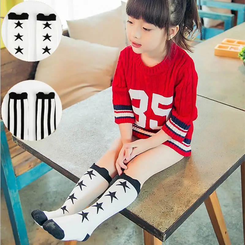 

Cute Children's Socks Cotton Baby Girl Socks High Knee Toddler Boot Sock Cartoon Long Children Sock Girl Clothing Accessories
