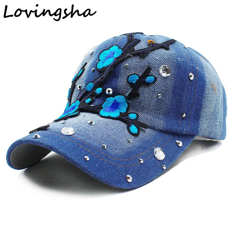 Lovingsha цветочный Бейсбол Кепки Snapback Лето пружинки Для женщин оптовая продажа