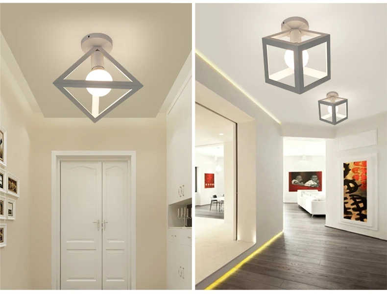 Luzes de Teto Gaiola do Vintage Lâmpada do Teto Moderno Plafondlamp Casa Iluminação Sala Estar Lampara Techo Suspensão Luminária E27 Led 15 Luzes de teto led moderno plafondlamp casa