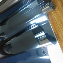 30-110 см балкон однонаправленная Солнцезащитная пленка для стекла оконная пленка контролирующие солнце темно-синяя/серебряная Бытовая Защитная пленка для окна