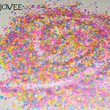 017# неоновые шестигранные формы ногтей устойчив к растворителям блеск для акрилового Гель-лак для ногтей украшения DIY порошок