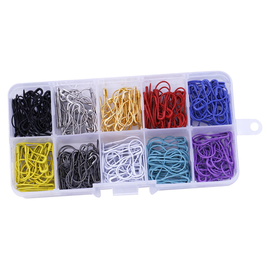  900 Pieces Multi-colored Bulb Pins Calabash Pin Gourd Pins Safety Pins for Clothing Crafting and DIY Project