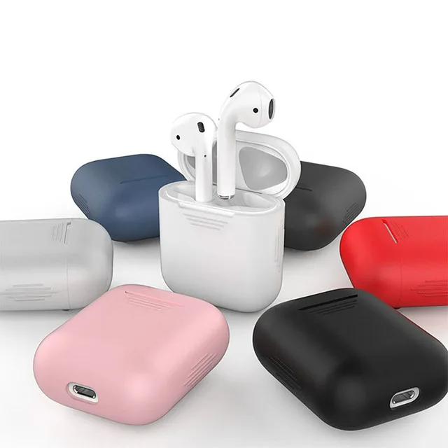 1 шт. Мягкий силиконовый чехол для A ^ pple Airpods ударопрочный наушников AirPods защитный