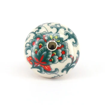 

2PCS Ceramic Cabinet Colorful Knobs Hand Painted Cupboard Door Handle Drawer wardrobe Pull