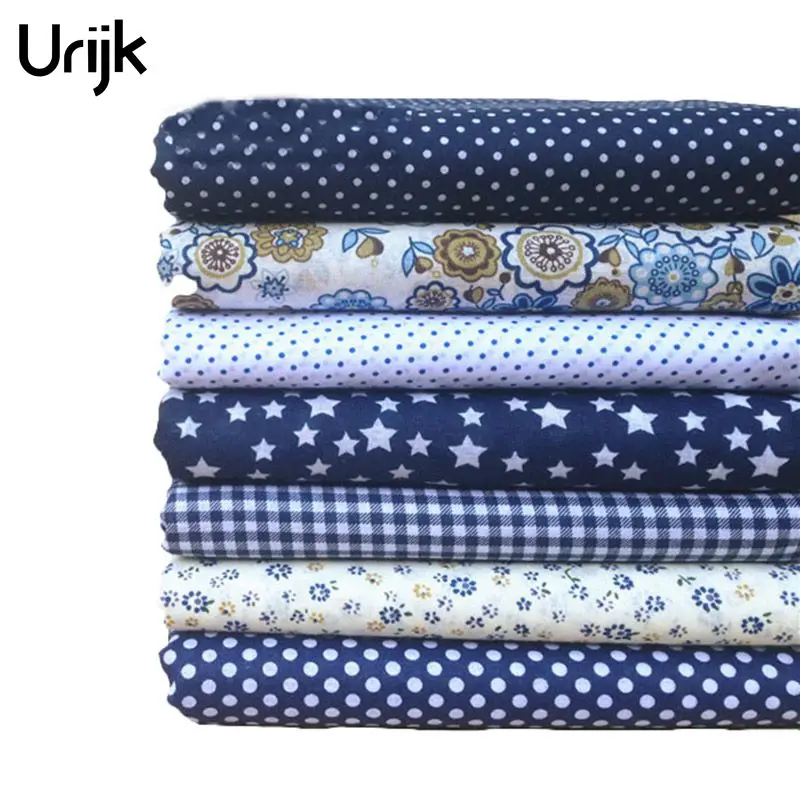 

Urijk 7PCs Mixed Cotton Fabric DIY Handmade Sewing Home Decoration Cheap Fabrics For Patchwork Needlework Accessories 25x25cm