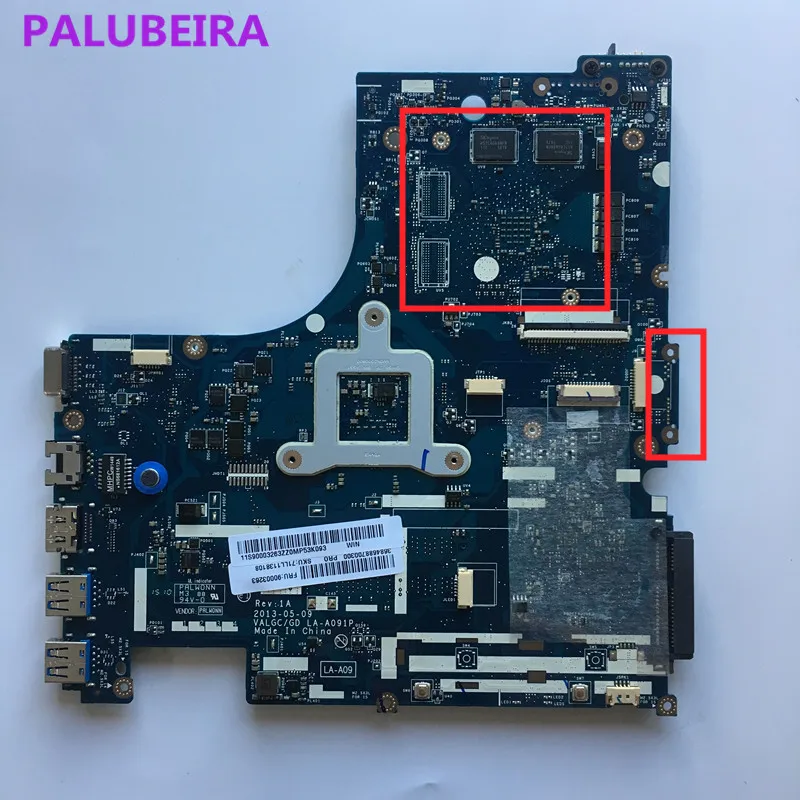 PALUBEIRA высокое качество VAWGA/GB LA-9911P для lenovo G505 материнская плата для ноутбуков FRU: 90003010 A6-5200U DDR3 1GB полностью протестирована