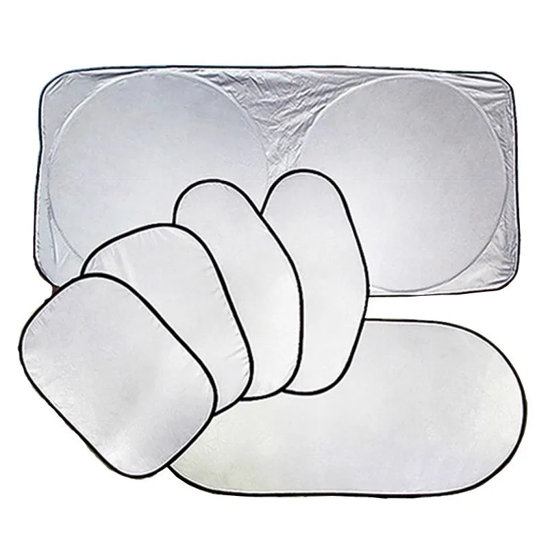 

New Silver nylon mesh Car Rear right left Windscreen Cover Window Suction Cup Sun Visors Shade Sunshade Mesh Cover Car Curtains