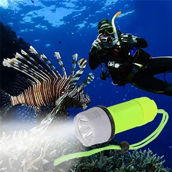 

Outdoor Underwater LED Scuba Diving Flashlight Torch Waterproof Newest family outdoor travel adventure lighting flashlight #4J20
