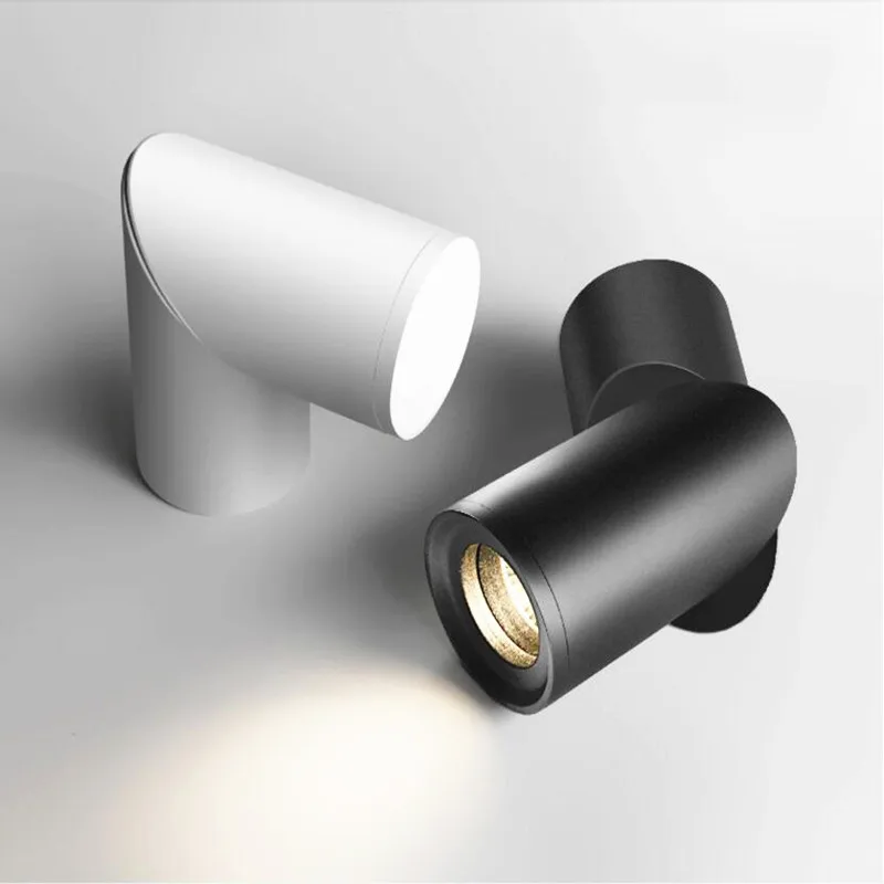 Comprar Focos LED giratorios regulables 10W15W20W COB LED luces de techo AC110 220V lámpara de pared LED cálido blanco frío iluminación interior