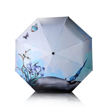 

2018 Fashion Woman Parasol Sun Rain Automatic Folding Umbrella Rain Women Umbrellas Lady Umbrella parasol Mujer Guarda Chuva