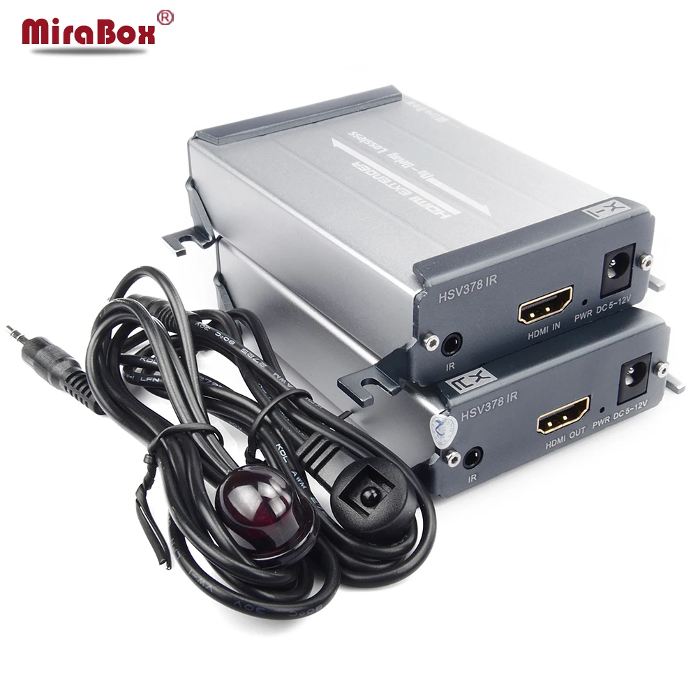 

HDMI Extender IR Video Lossless and No Time Latency 1 Sender 1 Receiver Over Single CAT5/5e/6 UTP STP Cable RJ45 HDMI IR TX RX